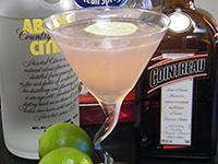 The Perfect Cosmopolitan w/ ingredients
