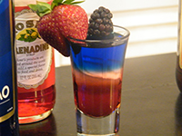 Red White and Blue Drink